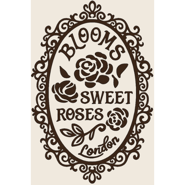 Tampon SV048 Sweet Roses 12 x 8 cm