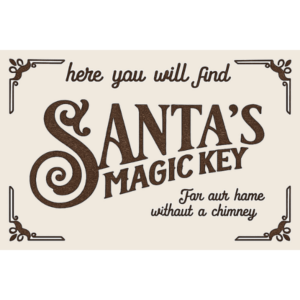 Tampon SVN002 Santas Magic Key 10 x 7 cm