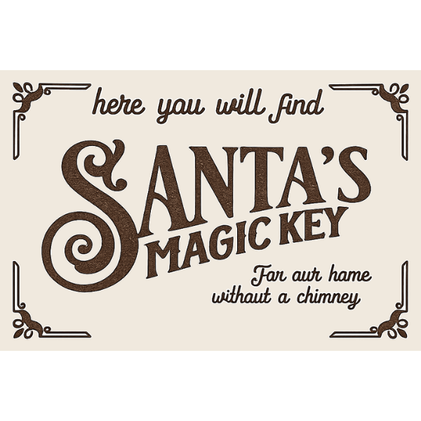 Tampon SVN002 Santas Magic Key 10 x 7 cm