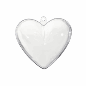 Coeur plastique a decorer