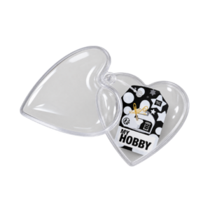 Coeur plastique à décorer | Format 8 cm