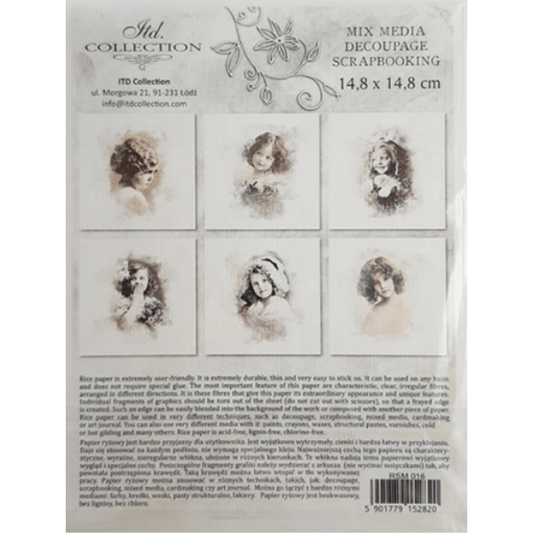 Papier de riz ITD RSM016 2 Format 148 x 148 cm