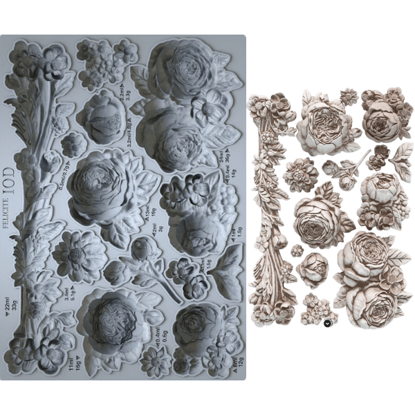 Moule Pivoines Felicite IOD