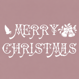 Pochoir Mya 020 Merry Christmas Format 18 x 18 cm