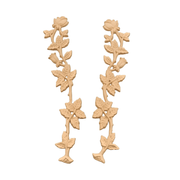 Moulure 3700 Paire Branches Rosier 36 x 6 cm