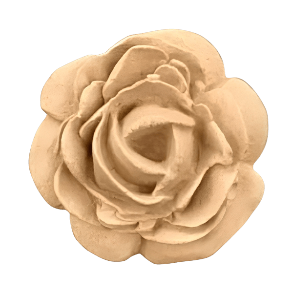 Moulure Dartelasticwood 0319 Rose sculptee Diametre 3,5 cm