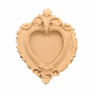 Moulure 0018 Coeur 6 x 5 cm