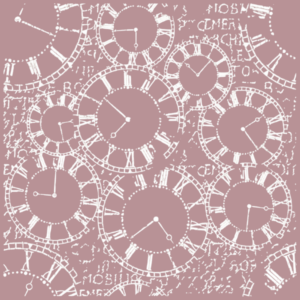 Pochoir Mya 6287 Horloge Format 24 x 24 cm