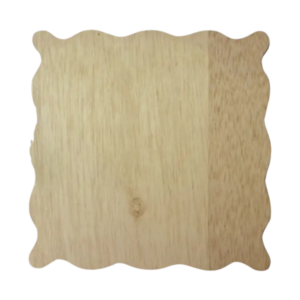 Planche bois ondulée | Format 21 x 21 cm