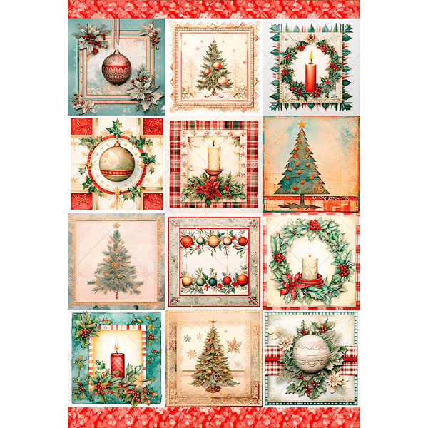 Papier de riz PDI245 Pattern Format A4