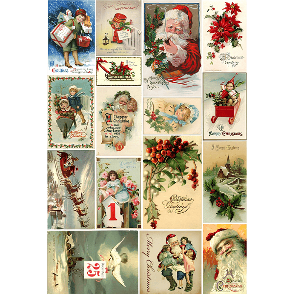 Papier de riz PDI279 Christmas Format A4