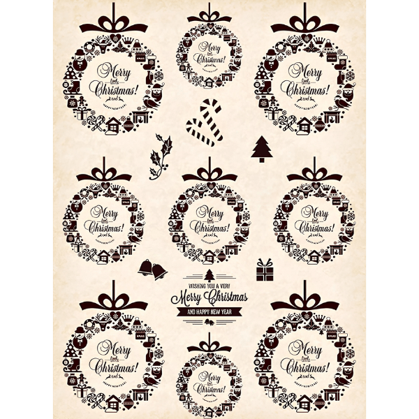 Papier de riz PDI288 Christmas Format A4