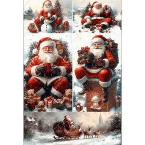 Papier de riz PDI374 Christmas Format A4