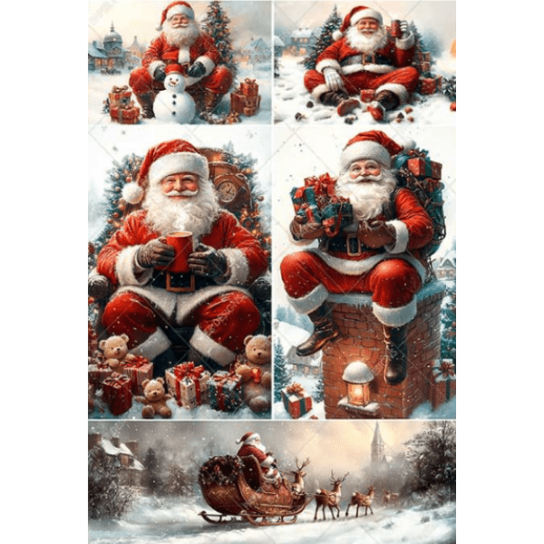 Papier de riz PDI374 Christmas Format A4