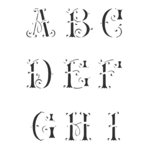 Pochoir 288 Alphabet 30 x 24 cm 1