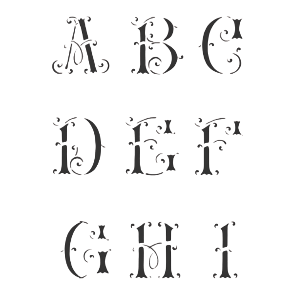 Pochoir 288 Alphabet 30 x 24 cm 1