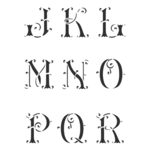 Pochoir 289 Alphabet 30 x 24 cm 1