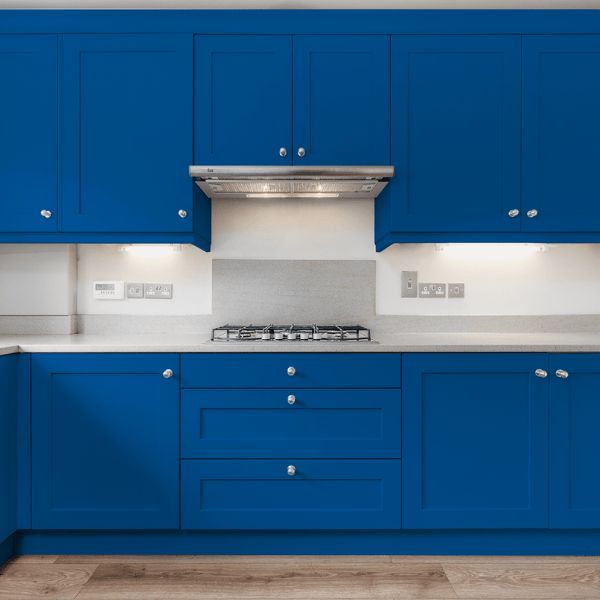Cuisine peinte avec Peinture Hybride Cadence H 037 Royal Blue