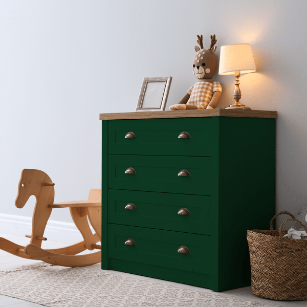 Commode peinte avec Peinture Hybride Cadence H 112 Ophelia