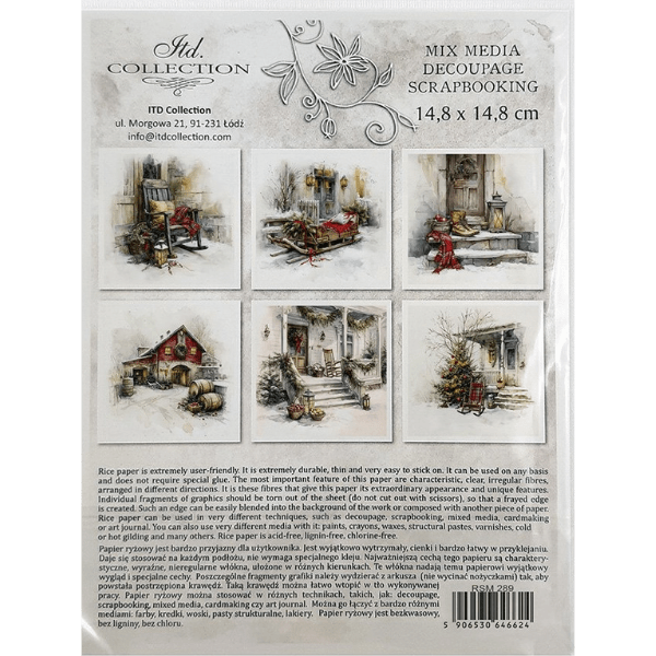 Papier de riz ITD RSM289 8 Format 148 x 148 cm