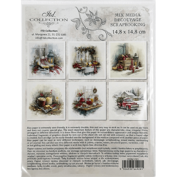 Papier de riz ITD RSM291 8 Format 148 x 148 cm