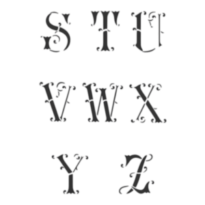Pochoir 290 Alphabet 30 x 24 cm