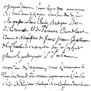 Pochoir Cadence HDM 007 Ecritures anciennes Format 25 x 25 cm 1