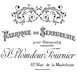Pochoir Cadence HDM 038 Serrurerie Format 25 x 25 cm