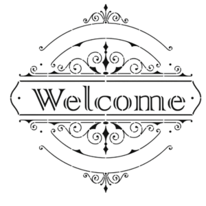 Pochoir Cadence HDM 043 Welcome Format 25 x 25 cm 2