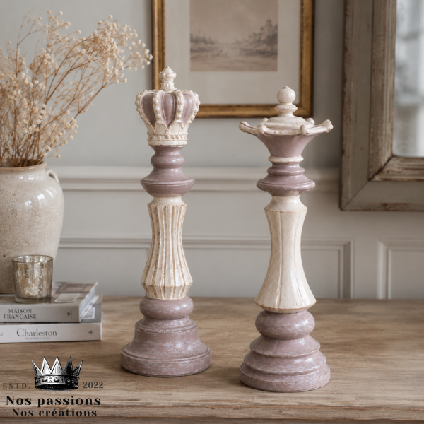 Pièce d’échec décorative XXL à décorer - Le Roi – Image 3