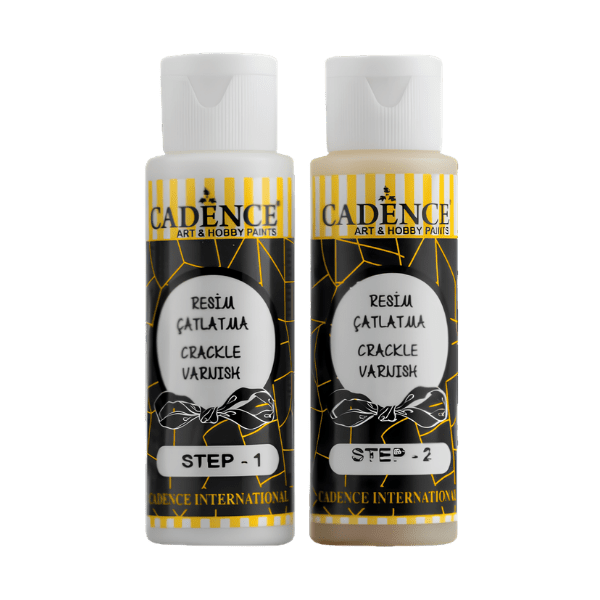 Vernis a craqueler 22Crackle Varnish22 Cadence Flacons 2 x 120 ml