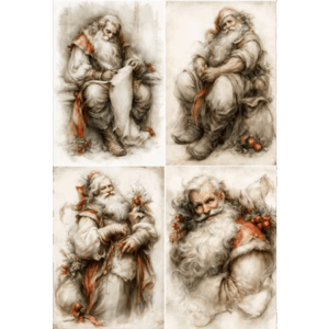 Papier de riz PDI397 Christmas Format A4 1
