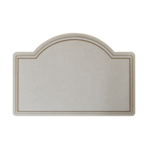 Plaque MDF style enseigne à décorer – vue de face