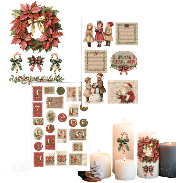 Transferts Papers For You PFY 16556 | Lot de 3 feuilles Format 20 cm x 30 cm