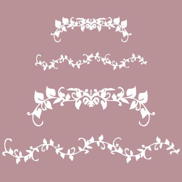 Pochoir Mya 013 Frise décorative | Format 20 x 20 cm