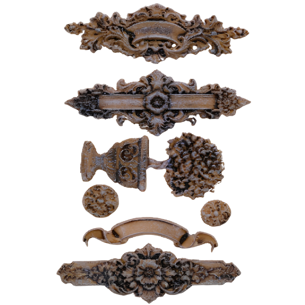 Réalisation avec le moule LBMF 137 Emblem de la marque LaBlanche