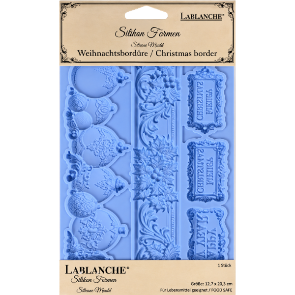 Moule LaBlanche Christmas Border LBMF 138 | Format 20,3 x 12,7 cm