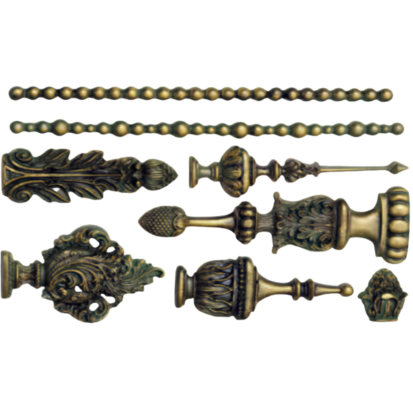 Réalisation avec le moule LBMF 140 Baroque Finials de la marque LaBlanche